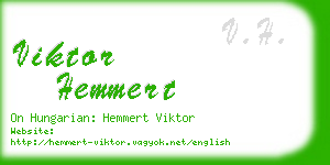 viktor hemmert business card